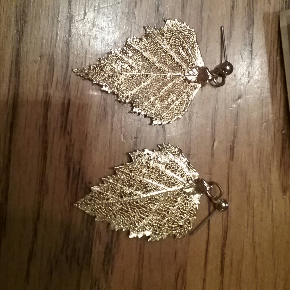 Gold Leaf Earrings